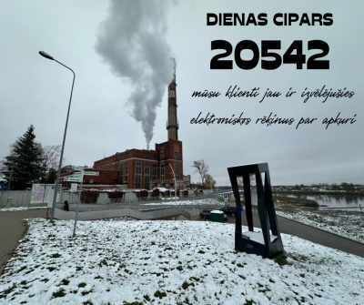 Aicinām savus klientus izvēlēties elektroniskos rēķinus par apkuri!
