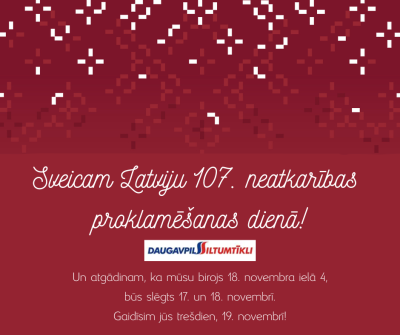 Neaizmirstiet par garajām brīvdienām! 🇱🇻